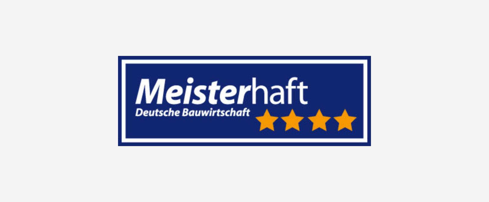 Meisterhaft Logo Deutsche Bauwirtschaft 4 Sterne
